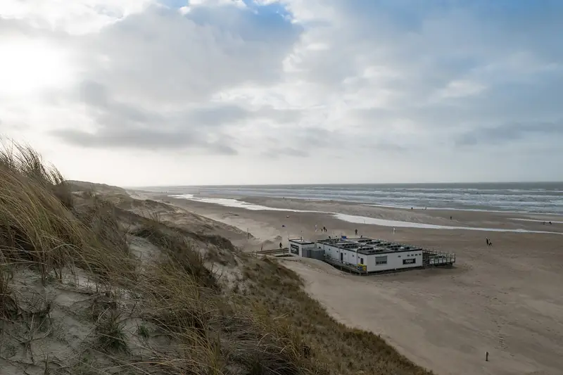 The beach of Hargen aan Zee, Holland